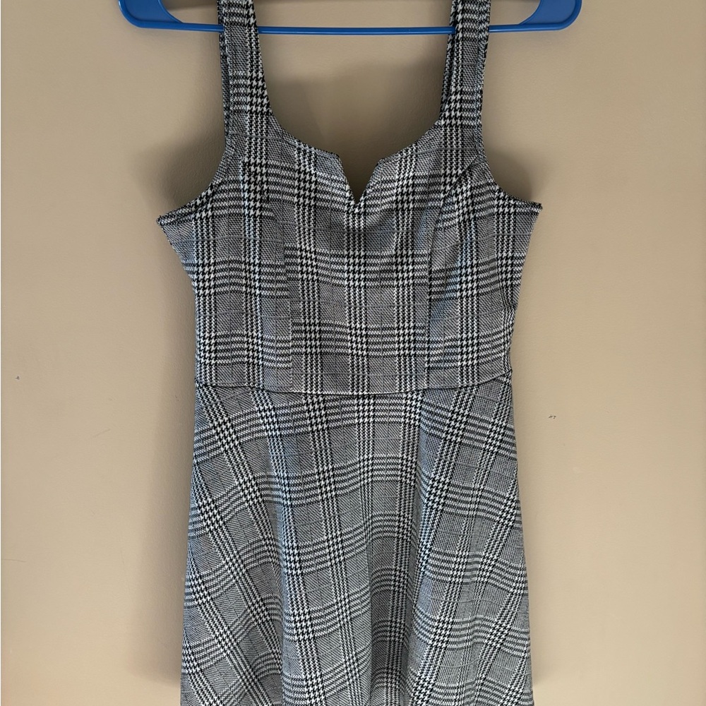 Aeropostale Black and White Checkered Mini Dress